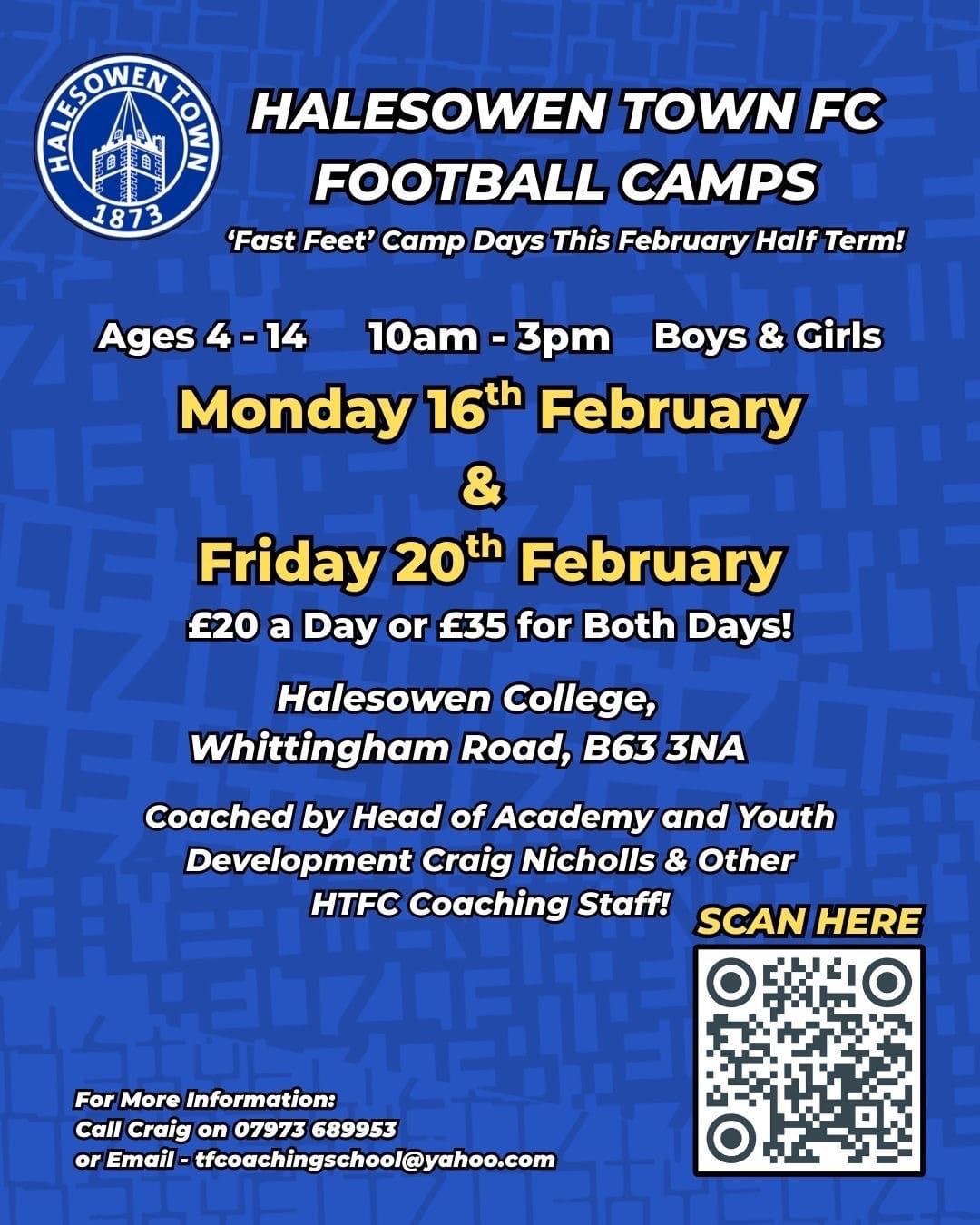 HTFC 2026 FOOTBALL CAMPS! – Halesowen Town FC